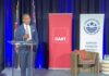 New Deputy Premier Bryan says ‘no cause for alarm’ in Chamber speech Kenneth Bryan giving the keynote speech at the Cayman Islands Chamber of Commerce Annual Parliamentary Lunch