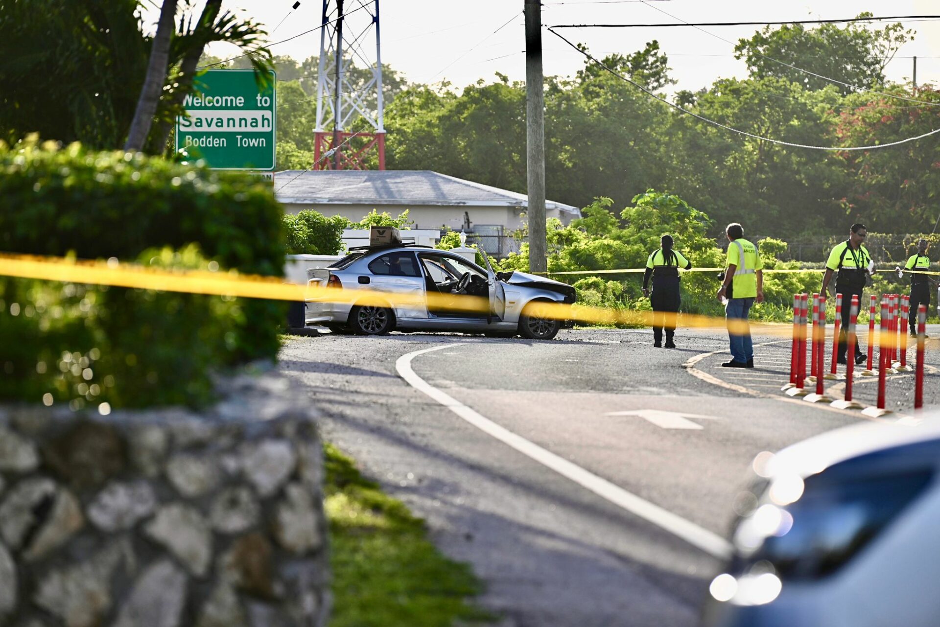 Two people were killed on Shamrock Road in July when their BMW hit a pole