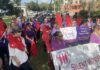 Politicians urge action on domestic abuse after Silent Witness March Campaigners at the start of the 24th Annual Silent Witness Walk against gender-based violence