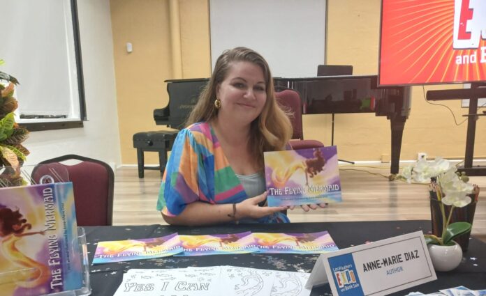 Anne-Marie Diaz inspires confidence and perseverance in a new children's book, 'The Flying Mermaid'. - Photo: Supplied