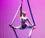 Dancers take to the air for spectacular Christmas performance