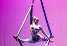 Dancers take to the air for spectacular Christmas performance