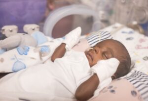 The NICU’s youngest premature baby to date, Jaquan Scott.