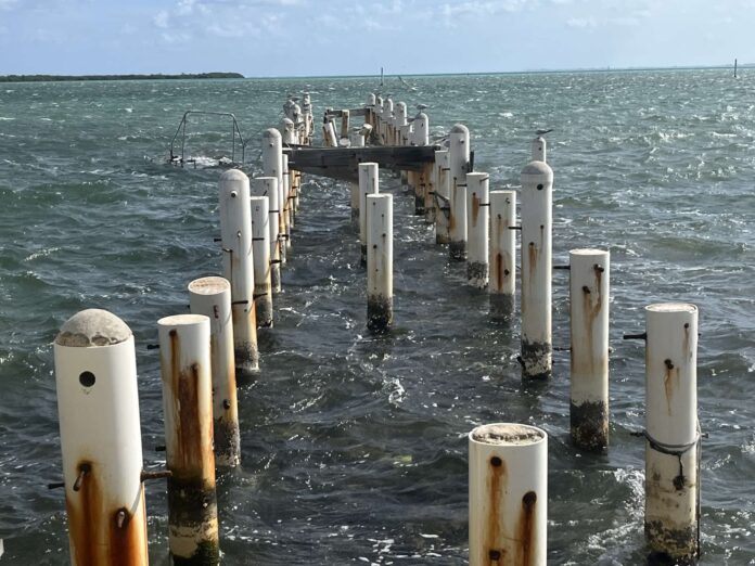 Morgan's Harbour dock is one location in need of repairs. - Photo: Simon Boxall