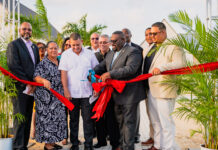 Long-delayed psychiatric centre expects first patients next week Wellness Minister Dwayne Seymour cuts the ribbon to open the long-delayed Poinciana Rehabilitation Centre. -Photo: Taneos Ramsay