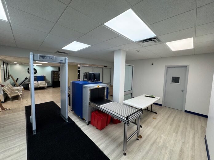 Charles Kirkconnell International Airport new and improved Security Checkpoint area