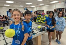Primary school students win robotics award in Florida competition The 345Robotics students competing at Robolution 2025 (l-r) Ava Stephano, Kai Latif, Omya Arora and Brianna Atkinson
