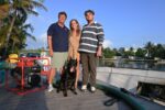 Dog celebrated for saving family from fire