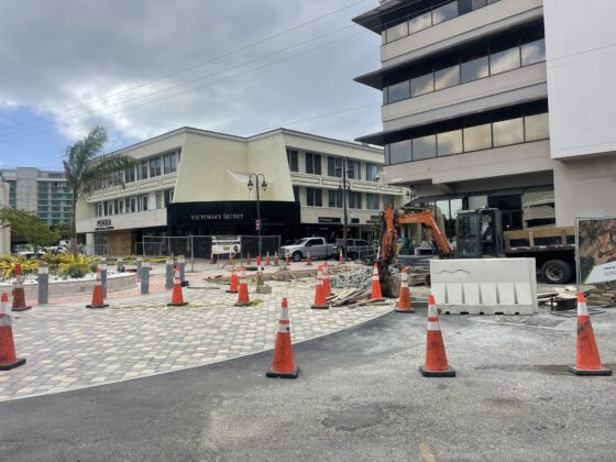 Edward Street is closed at the junction with Cardinall Avenue