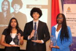 New Government High School Scholars recognised Sadie Seerattan, Thalia Clarke and Raphael Cordero-Davis have been named the Government High School Scholars for 2024-2025. - Photo: Shanda Gallego