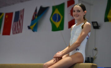 Gymnast Sienna Santiago hopes to set the bar high in her sport