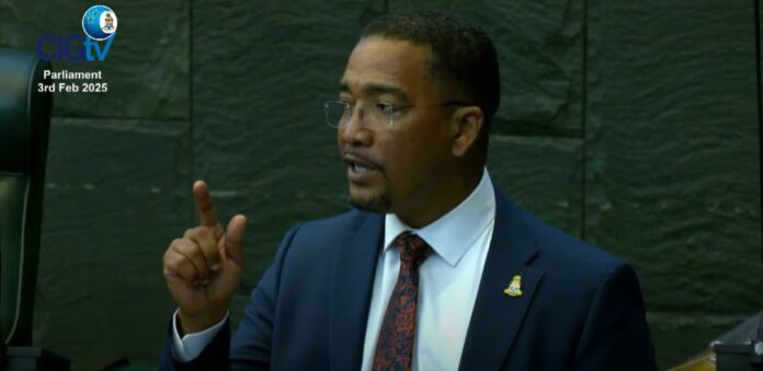 Deputy Premier Kenneth Bryan led the Referendum Bill debate. - Photo: Parliament of the Cayman Islands