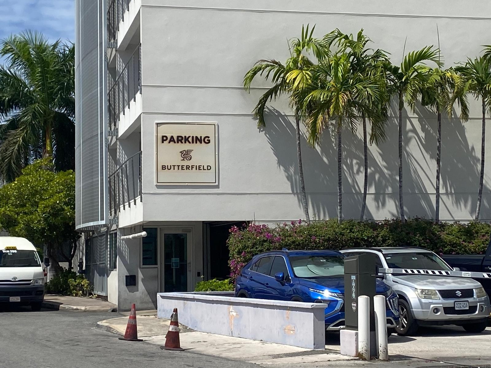 Parking garage Butterfield Bank Butterfield