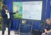 Cayman explores a profitable path forward for local agriculture Cleveland Julien, UCCI's STEM and health programme manager, presents at the Sustainability Symposium. - Photo: Simon Boxall