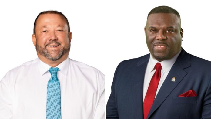 Bodden Town East candidates Bodden Town East candidates Robert Bodden and Dwayne Seymour