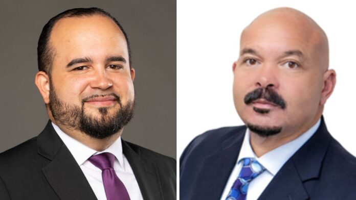 Candidates for Cayman Brac West and Little Cayman from left to right: Nickolas DaCosta (CINP) and Lonny Tibbetts (IND)