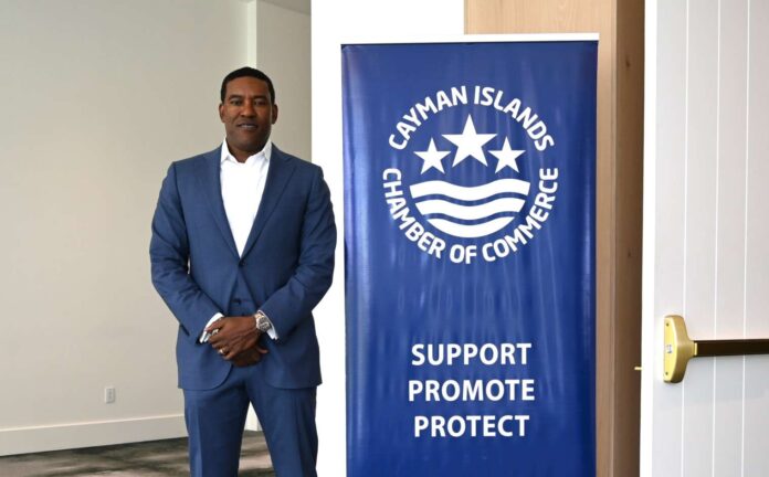 Omari Corbin, the new president of the Cayman Islands Chamber of Commerce. - Photo: Raymond Hainey