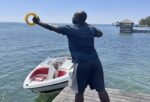 Fishing, a way of life and means of survival, faces renewed licensing debate Alphonso Wright throws out a line, hoping to catch a fish. - Photo: Simon Boxall