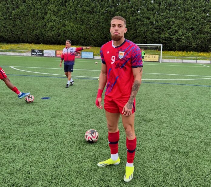 Top gun: Cayman striker Gunnar Studenhofft scored twice in three games. - Photos: Supplied