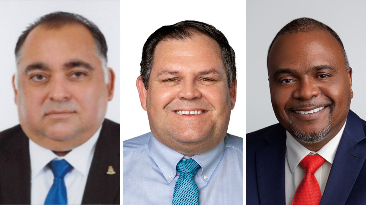 Newlands candidates Newlands candidates Raul Gonzalez Jr., Wayne Panton and Alva Suckoo