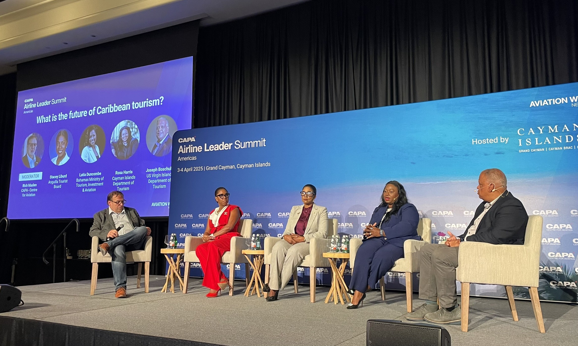 Rosa Harris from the Cayman Islands Department of Tourism took part in a debate on the future of Caribbean tourism