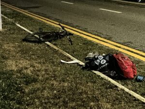 A bicyclist was knocked down on South Church Street. - Photo: Simon Boxall