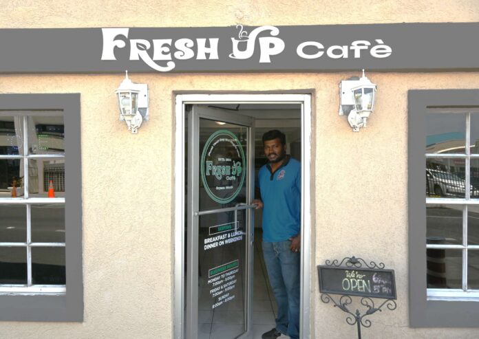 Mohan Manivannan, a partner in new restaurant Fresh Up Cafe, hopes to offer fresh food at good prices. - Photo: Raymond Hainey