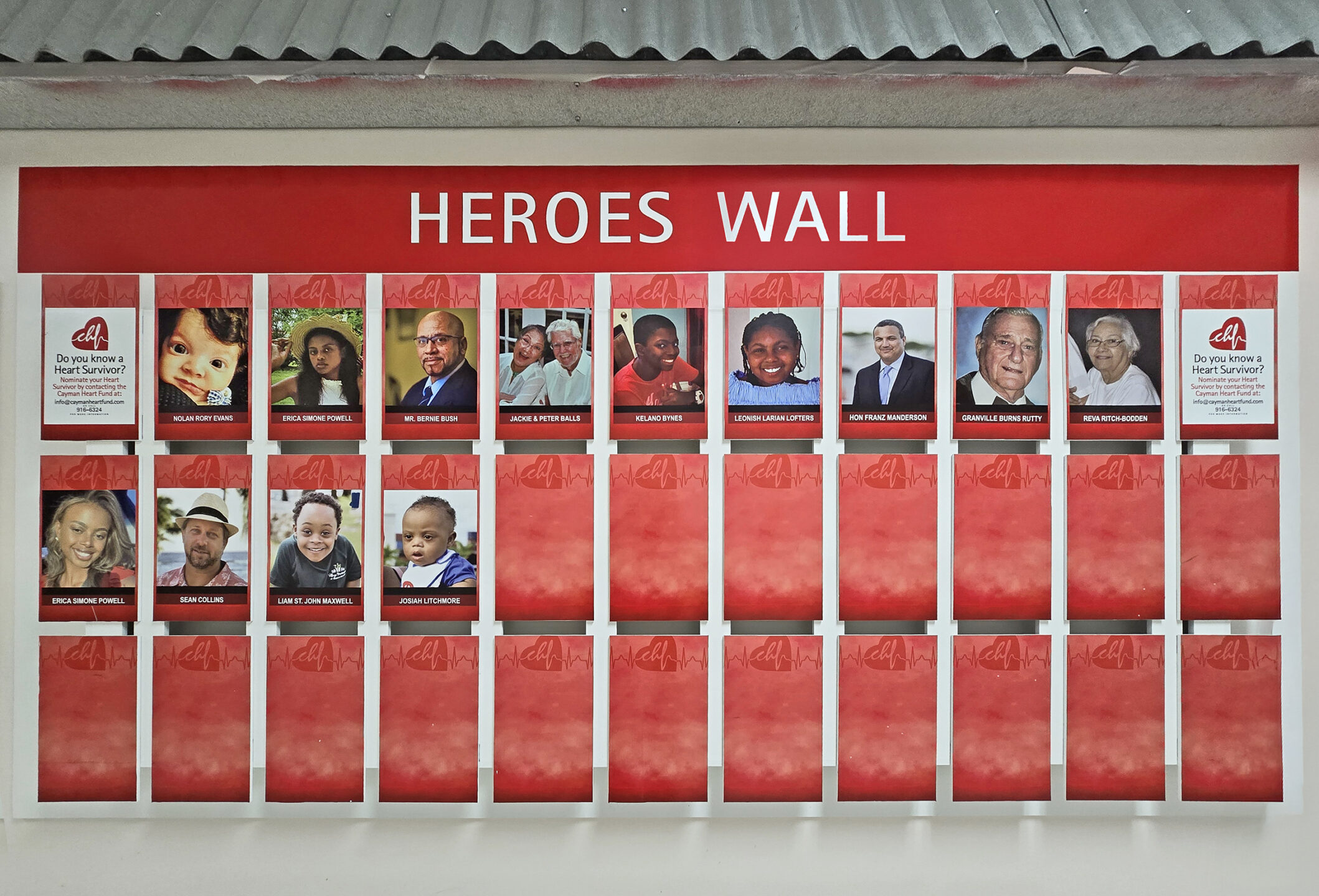 Seven new survivors added to 'Heart Heroes' wall - Cayman Compass