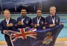 Cayman swimmers bring 34-medal haul home from CARIFTA It was a triumphant weekend at CARIFTA in Trinidad for Cayman's swimmers.