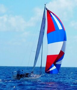 A participating sailboat named Java Light is photographed during the 2022 Easter Regatta. - Photo: Supplied