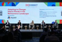 Failure to adapt to AI could put reinsurance sector at risk From left, panel moderator John Dykstra, a partner at law firm Maples; Veronika Torarp, Tanya Beattie, Mark Yu and Tim Zawacki. - Photo: Raymond Hainey