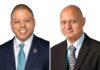 Cost of living, housing top of mind in West Bay South forum Candidates for West Bay South André Ebanks (TCCP) and Sterling Dwayne Ebanks (IND).