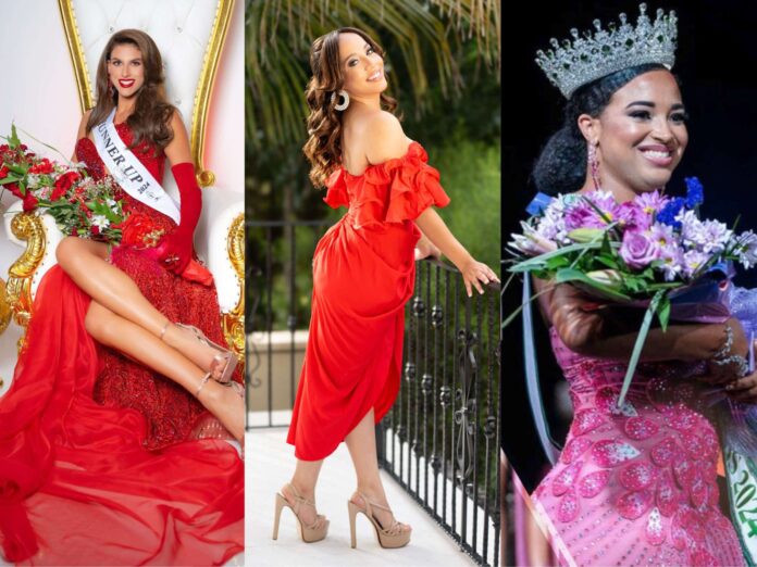 The top three contestants from the most recent Miss Cayman World pageant have found themselves involved in a title shakeup. From left to right, former first runner-up Estefania McDermot, new titleholder Jada Ramoon and ousted title holder Latecia Bush