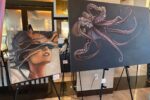 Cayman art inspires culinary and cocktail creations Larissa Clarke's "Obscura" and "Octopus"