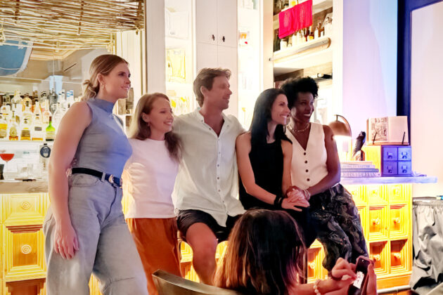 Chroma Collective artists at 'Stories by The Sea&rdquo;', from left, Josie Frazer, Larissa Clarke, Mica Koll, Janine Every and Isy B. Missing from this photo is Alex Akdeniz.