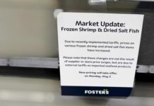 Chamber surveys economic fallout from Trump’s tariffs Fosters supermarket has used in-store signage to explain recent price increases due to tariffs