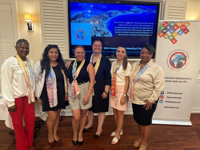 BPW AGM Incoming Board Members 2025 2027 The new executive board of the Business and Professional Women’s Club include, from left, Dorothy David, Mahreen Nabi, Cheriana Hansen, Andrea Williams, Diana Creciun and Cheryl Myles. Missing from the photo are Jennifer Kerr and Alanna Warwick-Smith. – Photo: Supplied