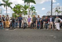 ‘Distinguished’ bikers ride for cancer Some of the men and women to took part in the Distinguished Gentleman's Ride to raise money for and awareness of men's cancer on 18 May. - Photo: Taneos Ramsay