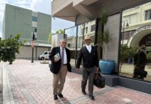 DPP appeals dismissal of McKeeva Bush indecent assault case McKeeva Bush, left, and his lawyer Jerome Lynch, KC, leave court on Tuesday, following a hearing before the Court of Appeal. - Photo: Norma Connolly