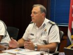 Reported sex crimes increased 21% Commissioner of Police Kurt Walton talks to reporters at a 14 May press briefing on crime stats. - Photo: Norma Connolly