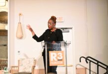 Big jump in donations raises risks to charities Laura Alleyne, of the Cayman Islands General Registry, speaks at an R3 Foundation conference about risks to charities. - Photo: Raymond Hainey