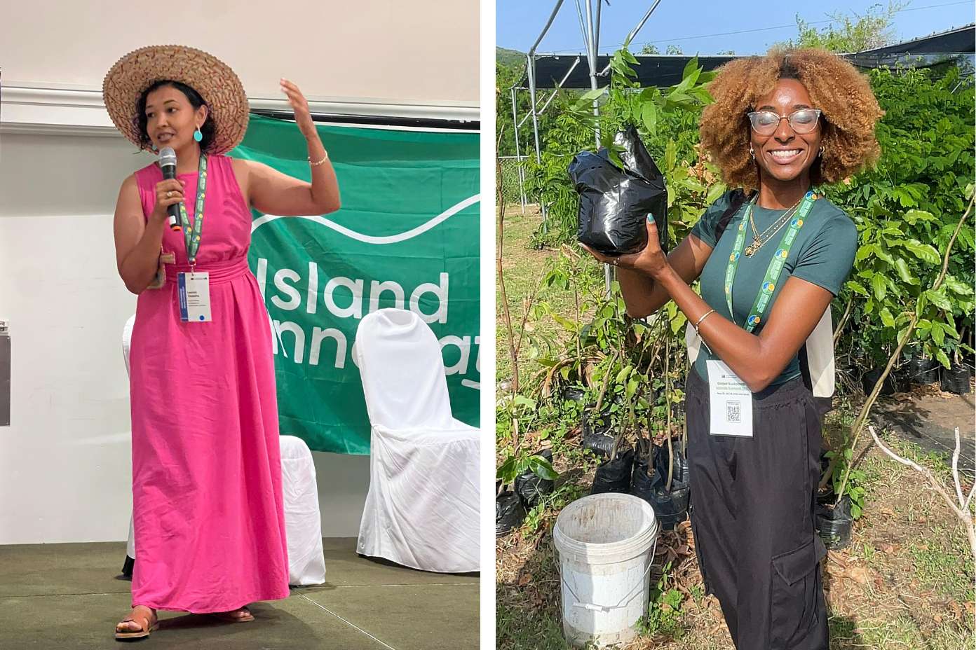 Youth Sustainability Ambassadors Leanni Tibbetts and Danielle Seales
