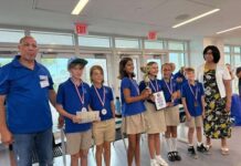 Champions crowned at largest Battle of the Books to date Blue Iguanas 2025 of Cayman International School are crowned winners of Division 1 for Battle of the Books 2025. - Photo: Supplied