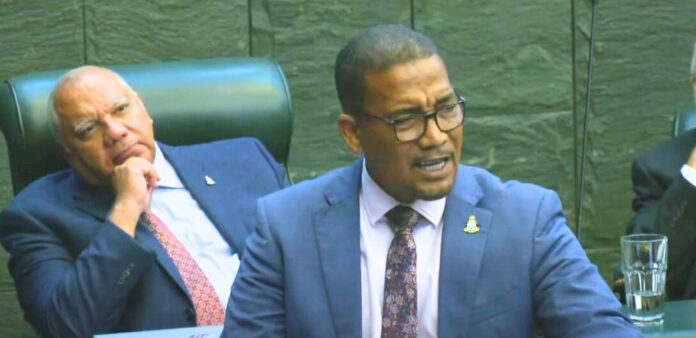 Deputy Opposition Leader Kenneth Bryan's motion to extend NiCE was voted down on Parliament. - Photo: Parliament of the Cayman Islands