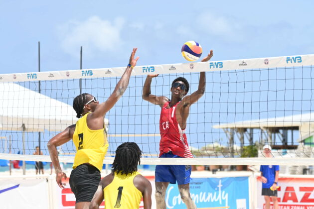beach volleyball cayman islands CAZOVA