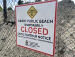 Tender issued for Kaibo public beach restoration work Kaibo Public Beach was closed for refurbishments on 6 Sept. 2024. - Photo: Simon Boxall