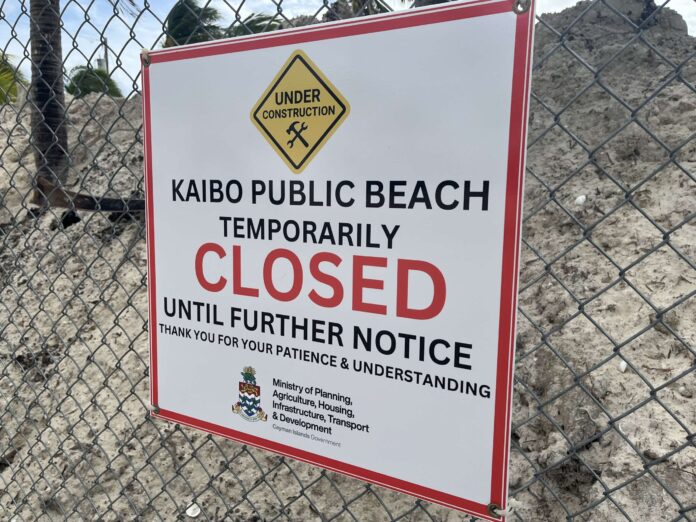 Kaibo closure Kaibo Public Beach was closed for refurbishments on 6 Sept. 2024. - Photo: Simon Boxall