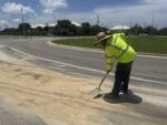 NRA clear up oil spill on Linford Pierson highway