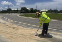 NRA clear up oil spill on Linford Pierson highway