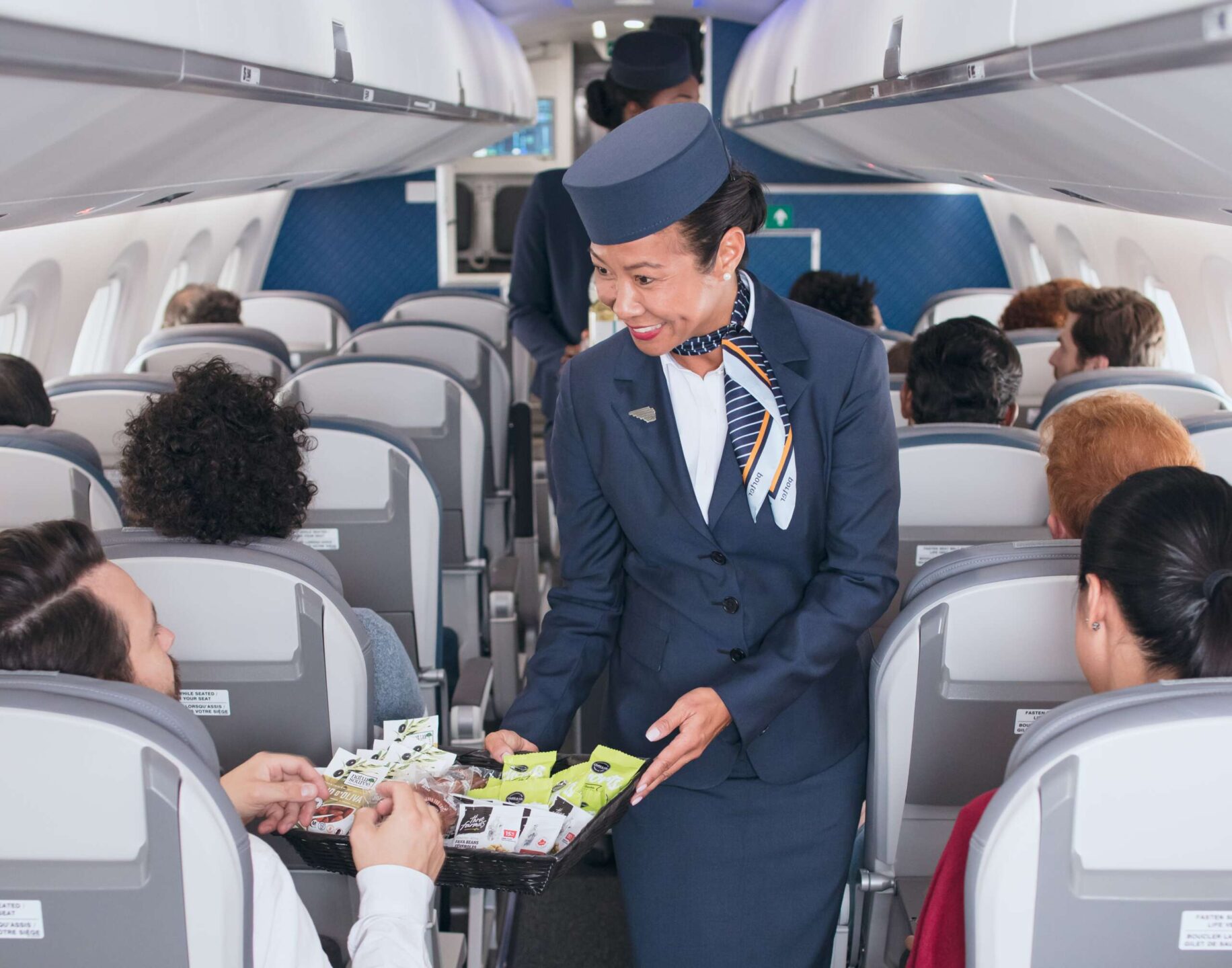 Porter Airlines aircraft are economy-class only with a central aisle and no middle seats. - Photo: Porter Airlines